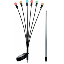 Saska Garden napelemes lámpa, színes golyók szélben táncoló 6 led 72cm kültéri világítás
