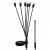 Saska Garden solár lámpa, szélben táncoló fehér golyók, 6 led, 72cm