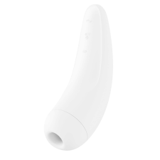 Satisfyer Curvy 2+ - okos, akkus, vízálló csiklóizgató vibrátor (fehér) vibrátorok