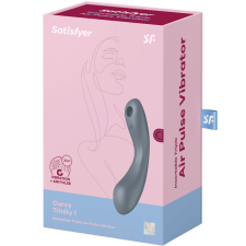 Satisfyer Curvy Trinity 1. vibrátor, léghullámos csiklóizgatóval (szürke) vibrátorok