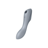 Satisfyer Curvy Trinity 3 - akkus léghullámos 2in1 vibrátor (szürke)