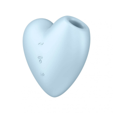 Satisfyer Cutie Heart - akkus, léghullámos csikló vibrátor (kék) vibrátorok