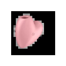 Satisfyer Cutie Heart - akkus, léghullámos csiklóvibrátor  Szín: rózsaszín vibrátorok