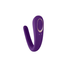 Satisfyer Double Classic - vízálló, akkus párvibrátor (lila) vibrátorok