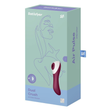 Satisfyer Dual Crush vibrátor, légullámos csiklóizgatóval (APP-os) vibrátorok