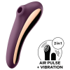  Satisfyer Dual Kiss - 2in1, hüvelyi és csikló vibrátor (lila)