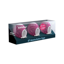 Satisfyer Egg Bubble - maszturbációs tojás szett (3db) maszturbátor