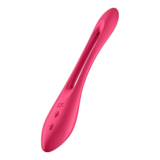 Satisfyer Elastic Joy - akkus, flexibilis párvibrátor (piros) vibrátorok