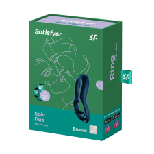 Satisfyer Epic Duo vibrációs péniszgyűrű (APP-os) péniszgyűrű