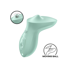 Satisfyer Exciterrr - forgó gyöngyös csiklóvibrátor (zöld) vibrátorok
