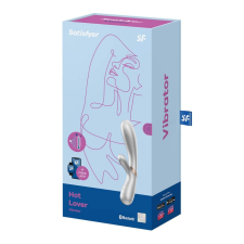Satisfyer Hot Lover ezüst szürke vibrátor, okostelefonról is irányítható vibrátorok