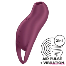 Satisfyer Pocket Pro 1 - akkus, léghullámos csiklóizgató (lila) vibrátorok