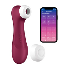 Satisfyer Pro 2 Generation 3 - okos, akkus, léghullámos csiklóizgató vibrátor (bordó) vibrátorok