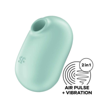 Satisfyer Pro To Go 2 - akkus, léghullámos csiklóizgató (menta) vibrátorok