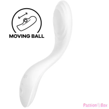 Satisfyer Rrrolling - akkus, mozgó golyós G-pont vibrátor (fehér) vibrátorok