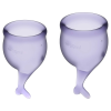 Satisfyer Satisfyer Cup - farkincás menstruációs kehely szett (lila) - 2db