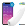 Satisfyer Satisfyer Curvy 1+ - okos, akkus, vízálló csiklóizgató vibrátor (fehér)