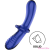 Satisfyer Satisfyer Double Crystal - 2 végű üveg dildó (kék)