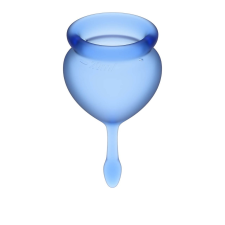 Satisfyer Satisfyer Feel good - menstruációs kehely szett (kék) - 2db intim higiénia