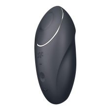 Satisfyer Tap & Climax 1 - 2in1 vibrátor és csiklóizgató (fekete) vibrátorok