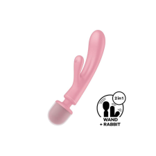 Satisfyer Triple Lover - G-pont és masszírozó vibrátor (pink) vibrátorok