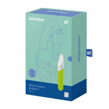 Satisfyer Ultra Power Bullet 7. akkumulátoros minivibrátor (zöld) vibrátorok