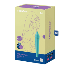 Satisfyer Ultra Power Bullet 8. akkumulátoros vibrátor (zöld) (APP-os) vibrátorok