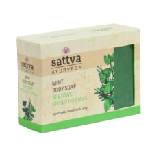 Sattva Ayurveda Ajurvédikus kézműves  szappan - Menta 125g - Sattva Ayurveda jóga felszerelés