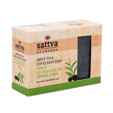 Sattva Ayurveda Ajurvédikus kézműves szappan - Zöld tea és Kávé 125g - Sattva Ayurveda szappan