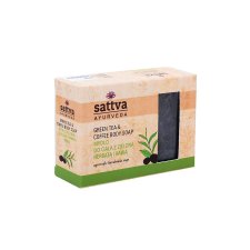 Sattva Ayurveda Ajurvédikus kézműves szappan - Zöld tea és Kávé 125g - Sattva Ayurveda jóga felszerelés