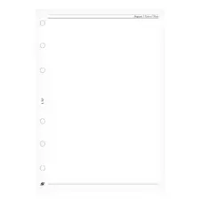 SATURNUS Gyűrűs kalendárium betét SATURNUS L325/F sima jegyzetlap fehér lapos gyűrűs kalendárium betétlap