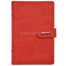 SATURNUS Kalendart L432 műbőr piros gyűrűs kalendárium (22SL432-002) gyűrűskönyv