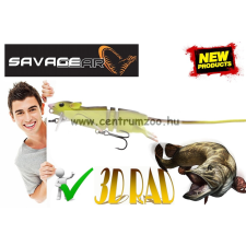  Savage Gear 3D Rad 20Cm 32G 08-Fluo Yellow Mű Úszó Patkány Csukára, Harcsára (58316) csali