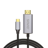 Savio CL-171 USB-C apa - HDMI apa 3.0 Adat kábel - Fekete (2m)