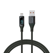 Savio CL-173 USB - Lightning kábel 1m fekete (CL-173) kábel és adapter