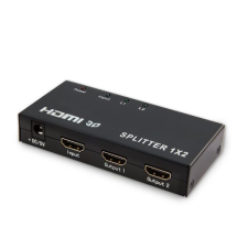 Savio CL-42 HDMI splitter 1 bemenet és 2 kimenet kábel és adapter