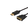 Savio DisplayPort - DVI kábel 3.0m Fekete (CL-122)