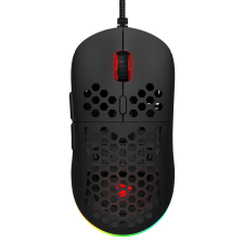 Savio HEX-R USB Gaming Egér - Fekete (HEX-R BLACK) egér