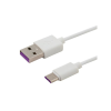 Savio USB-C apa - USB 2.0-A apa Adat- és töltőkábel 1m - Fehér