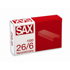 Sax 26/6 Cink Tűzőkapocs (1000 db) (7330036000) gemkapocs, tűzőkapocs