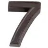  SB  kerámia házszám 7 barna 12cm
