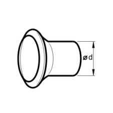 SBAutoparts Kúpos csővég, O45mm kipufogó alkatrész