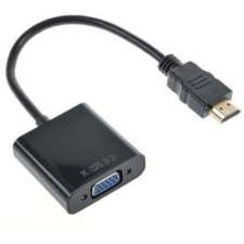 SBOX AD.HDMI-VGA HDMI apa - VGA anya adapter - Fekete kábel és adapter
