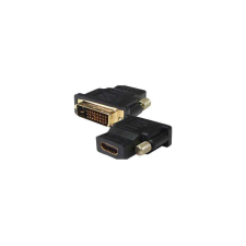 SBOX DVI A - HDMI M/F  adapter, aranyozott kábel és adapter