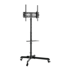 SBOX FS-224-2 Görgős álló TV állvány 32"-55" fekete tv állvány és fali konzol