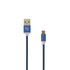 SBOX Kábel, CABLE USB A Male -> MICRO USB Male 1.5 m Blue kábel és adapter