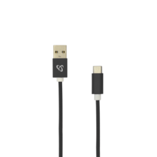 SBOX Kábel, CABLE USB Male -> TYPE-C Male 1.5 m Black kábel és adapter