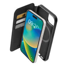SBS Book Wallet Apple iPhone 15 Pro Max Magsafe Flip Tok - Fekete tok és táska