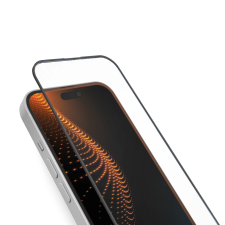 SBS D3O edzett üveg fekete szegéllyel applikátorral iPhone 15 Plus/16 Plus mobiltelefon kellék