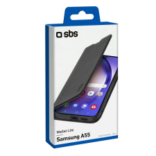 SBS Lite Samsung Galaxy A55 Flip Tok - Fekete tok és táska